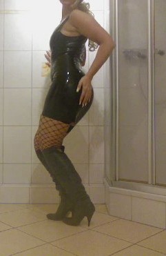 My first latex dress