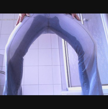 Jeans all wet and dark