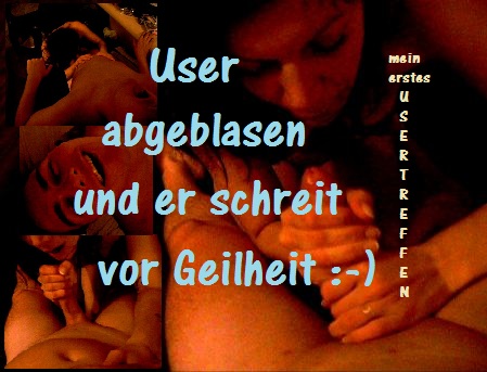 User abgeblasen und er schreit vor Geilheit ;-)